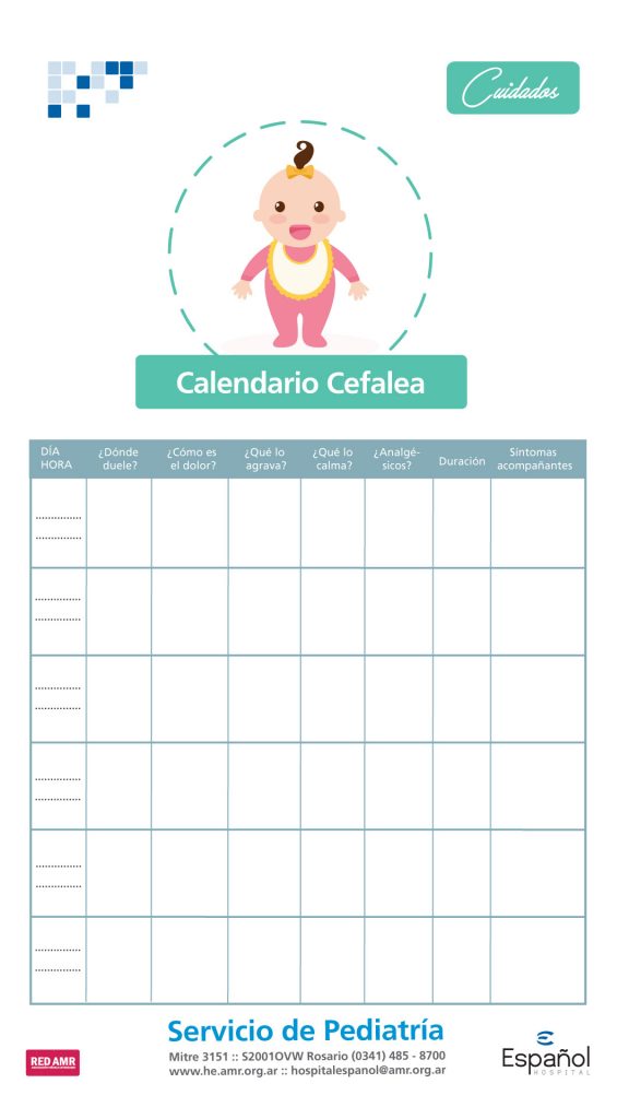 Calendario Cefalea Hospital Espa Ol Rosario